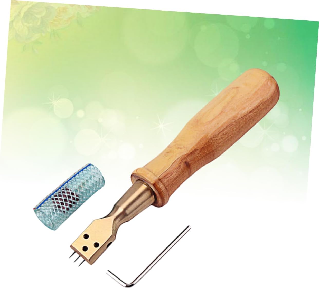 Piano Tuning Tool Set Bent Head Piano Hammer 3 Needle Tool Hardwood Handle Wrench Parts Accessories