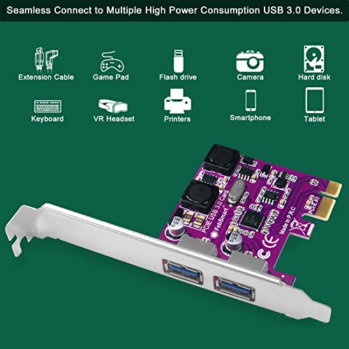 FebSmart 2X 5Gbps USB-C Ports PCI Express to USB 3.0 Expansion Card for Windows 11, 10, 8.x, 7, Vista, XP Desktop PCs, Built in Self-Powered Technology, No Need Additional Power Supply (FS-U302C-Pro) - Image 5