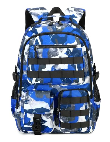 Lmwzh mochila escolar adolescente mochilas escolares mochila colegio Mochila para niñosaguagrande Adecuado para escuelas primarias, secundarias, preparatorias, niños y niñas (azul)