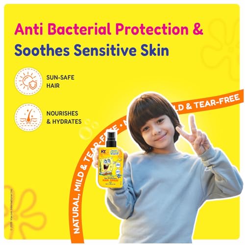 Image of Moisturizing Sun Protection SPF25 Hair Spray for Kids 3-12 Years | Pediatrician Approved | UV Protection & Frizz Control with Argan Oil & Vitamin E | 200ml