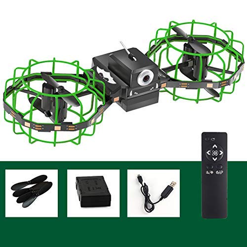 4 Kanäle RC Quadcopter 16x6x4cm M3 2.4G WiFi FPV 5MP 720P Kamera Faltbare Drohne mit 4 Ahornblätter Luftdruckkonstante RC Quadcopter für 14