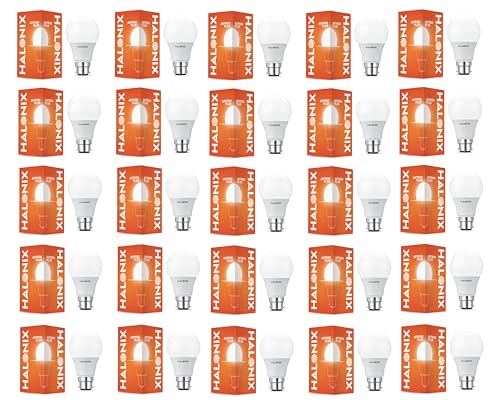 Image of Halonix 4.9W B22 LED Cool White Bulb, Pack of 25