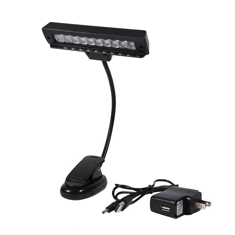 minifinker Lampe à pince, lampe à pince portable et légère pour fosses d'orchestre pour pianos pour pupitres pour bureaux(#1)