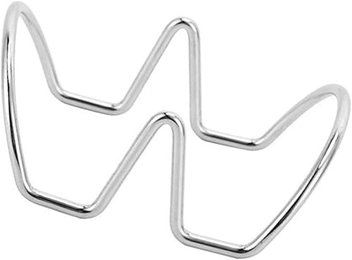 Miniatura 2 de Fdit Soporte para taco, soporte para tacos en forma de U, acero inoxidable antideformación para fiesta en casa, rollo de panqueques (11)