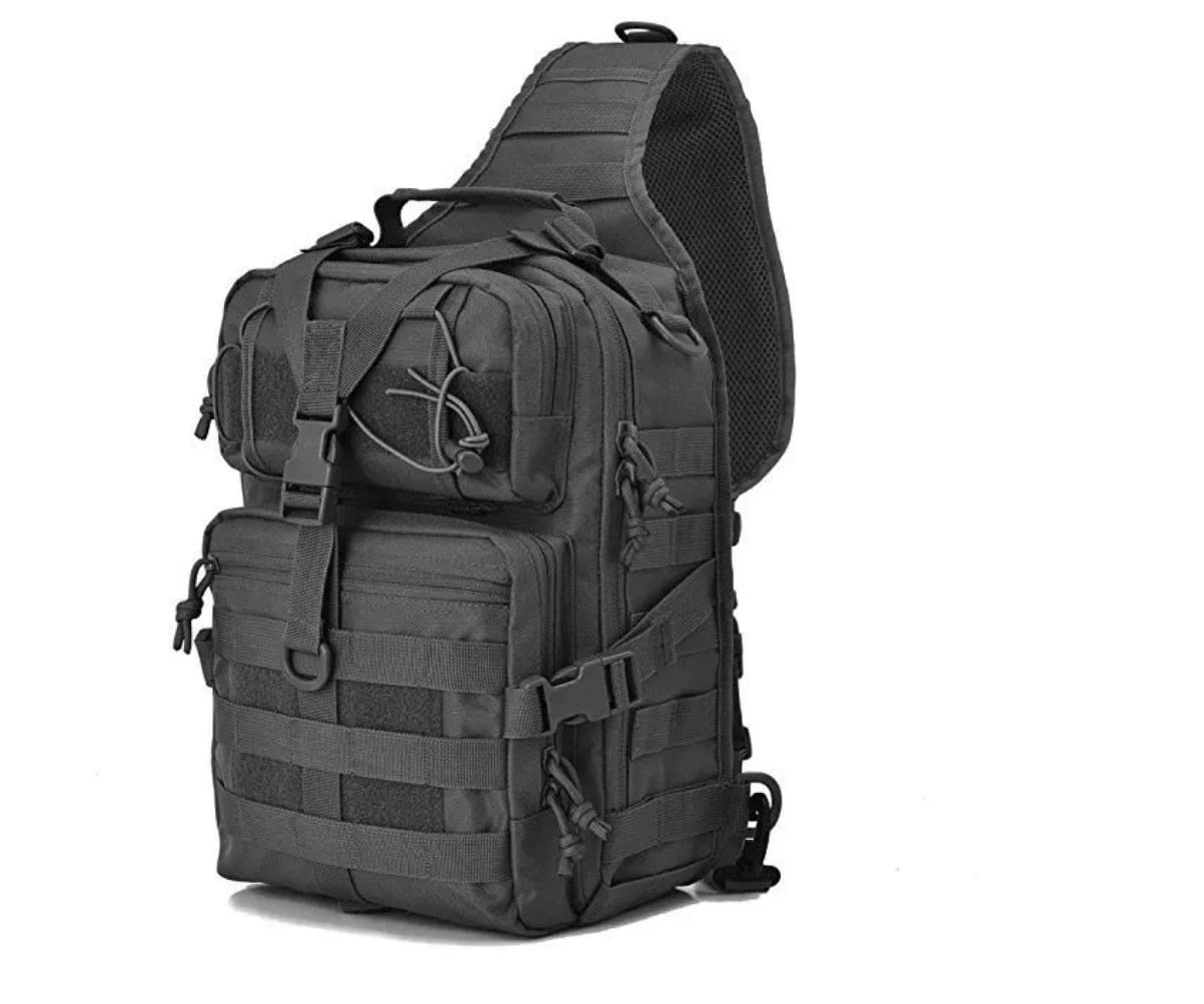 Hopopower Tactical Sling Bag Pack Military Assault Rucksack Shoulder