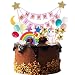 Jrzyhi Unicornio arcoíris Decoración para tartas, guirnalda de globos con texto "Happy Birthday", decoración para tartas, cupcakes, decoración de cumpleaños para niñas, globos y nubes