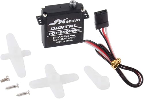 JX PDI-0902MG 0.33oz 5.7lbs Servo estándar digital de alto par para helicóptero RC avión robot
