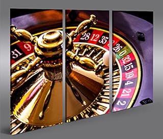 islandburner Bild Bilder auf Leinwand Roulette V2 Casino Spielhalle 3p XXL Poster Leinwandbild Wandbild Dekoartikel Wohnzimmer Marke