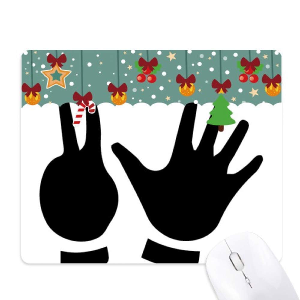 Tapis de souris en caoutchouc silhouette deux gestes pour bureau et maison