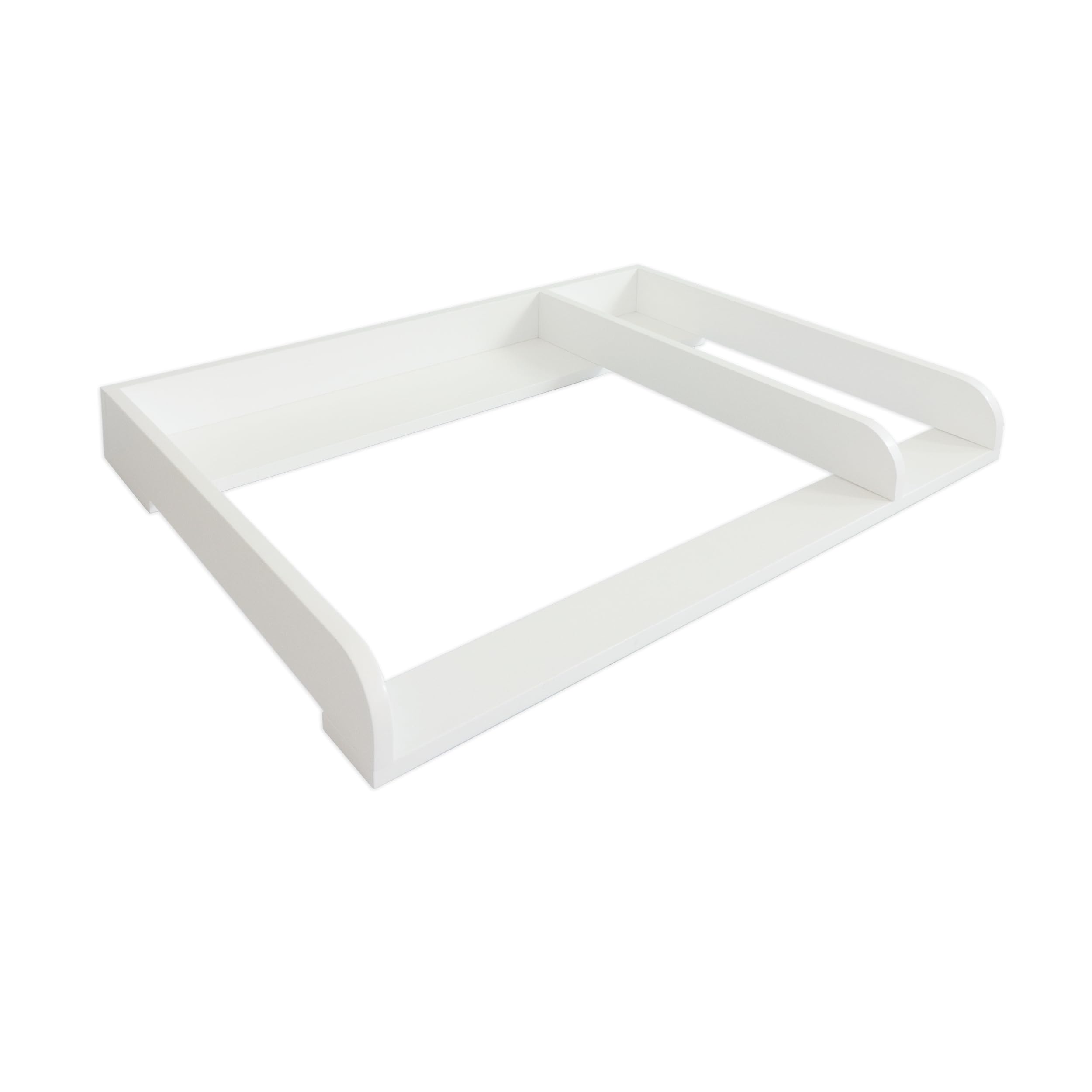 PuckDaddy Kimi XXL Changing Unit Compatible with Hemnes Dressers etc. 108 x 80 x 10 cm White MDF Wood Premium Changing Attachment with Divider and Mounting Material for Wall Mounting Wood