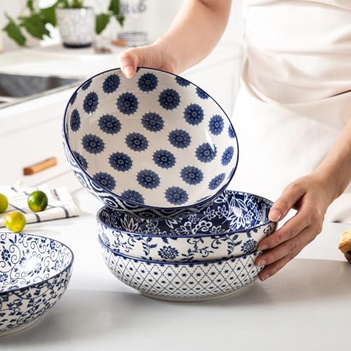 Bols à pâtes en céramique larges de 20cm pour éviter les débordements