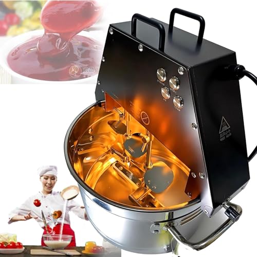 Aioneer Batidora Automática De Alimentos De 10 litros, Batidora Eléctrica Comercial con Doble Paleta Mezcladora Y Ventilador De Iluminación Auxiliar, Batidora De Doble Ciclo