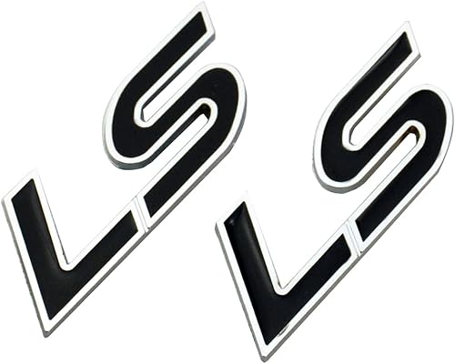 Miniatura 1 de 2 emblemas de metal 3D LS para placa de identificación izquierda y derecha, guardabarros para puerta trasera y maletero, para automóviles