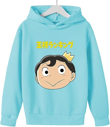 Amazon Co Jp 王様ランキング 長袖 子供服 パーカー キッズ スウェット 男の子 女の子 記念シャツ 王様ランキングトップス 秋冬用 柔らかい プルオーバー イベント プレゼント 150cm U29 服 ファッション小物
