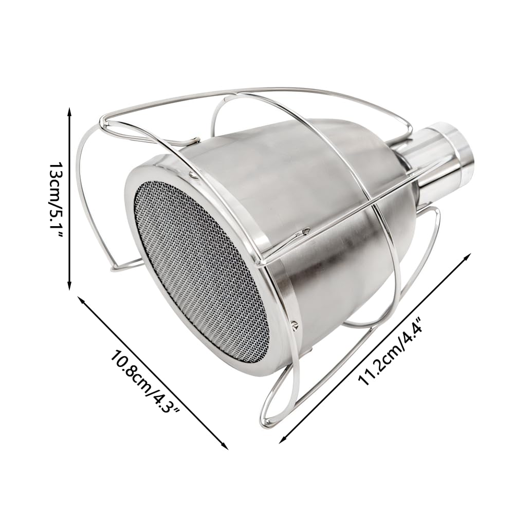 Accesorio de cabeza de soplete de cocina, de acero inoxidable, soplete de mano para pistola de pulverización de 16 mm a 23 mm (linterna no incluida)