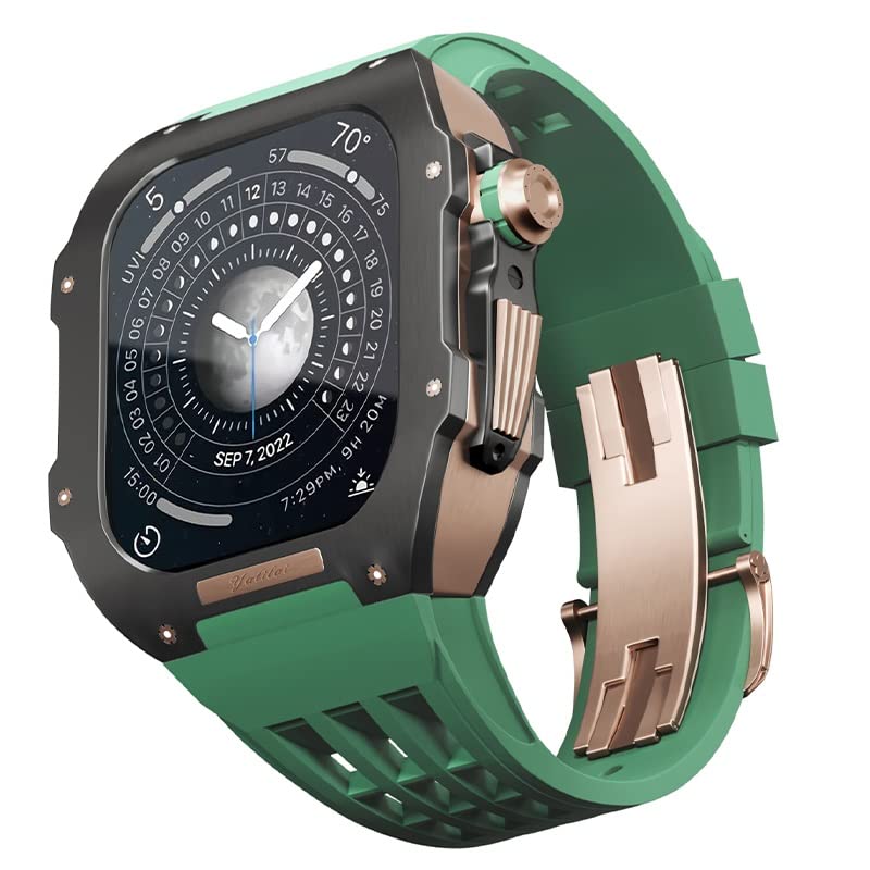 Bracelet silicone de remplacement Apple Watch 44mm anti irritation vert