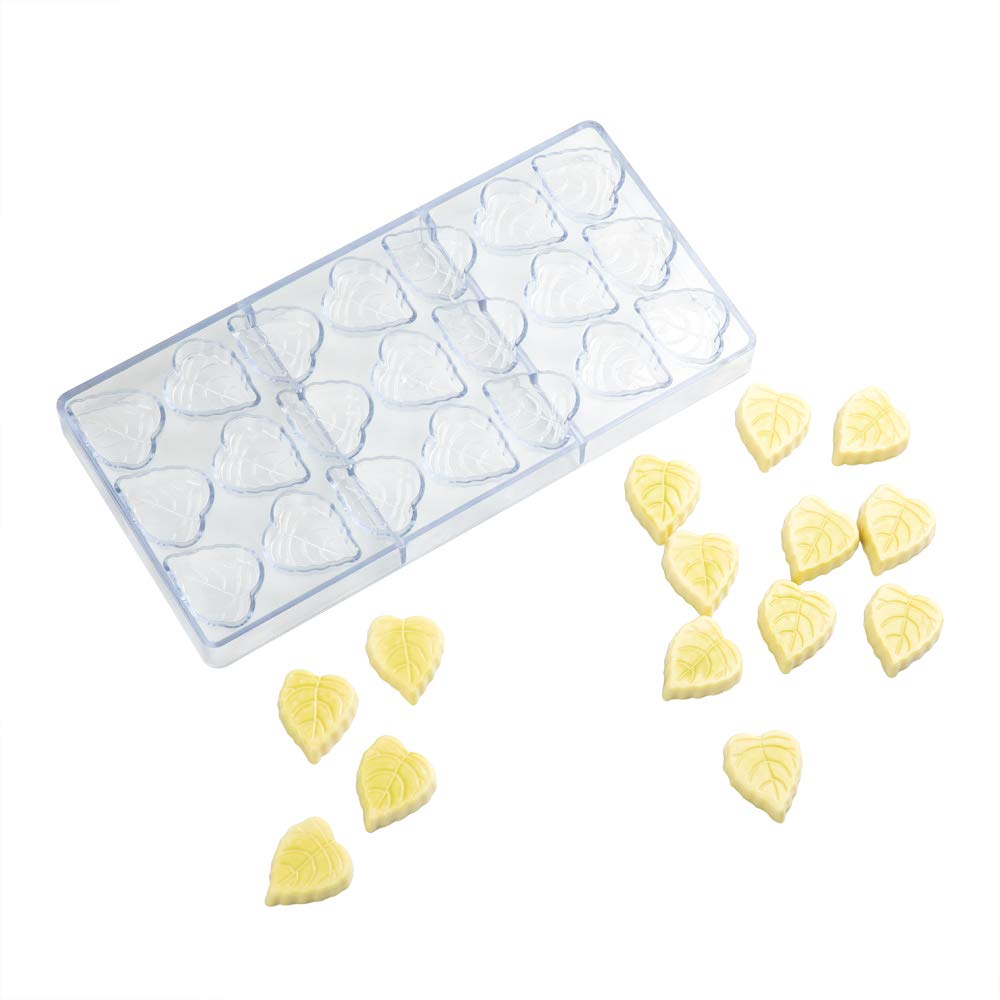 Restaurantware RWP0653C - Stampo per caramelle e cioccolatini, in policarbonato, con 21 scomparti, 10 pezzi, in plastica