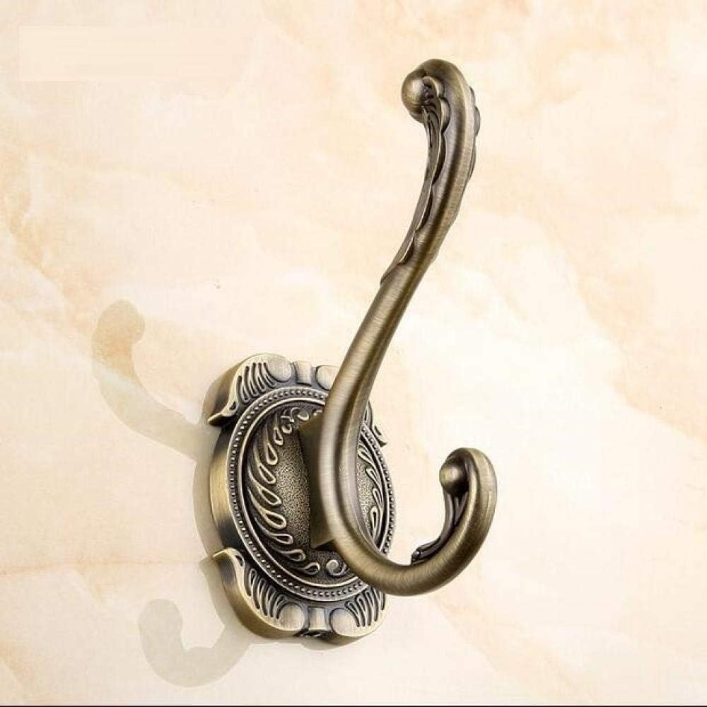 Kleiderhaken, Retro-Haken, Doppeltür- und Wandhaken. Antike Doppeltür- und Wandhaken. Badezimmerzubehör. Einzel-Kleiderhaken aus Antik-Bronze