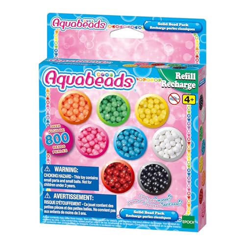 Aquabeads - La recharge perles classiques - Kit de loisirs créatifs - Activité manuelle enfants en toute autonomie - Recharge de perles qui collent avec de...
