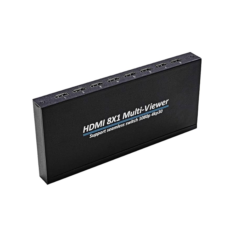 HDMI 画面切り替え器 8x1 1080p HDMI画面分割切替器 8入力 Amazon.co.jp: 4K HDMI画面分割切替器 マルチビューワー 8入力1