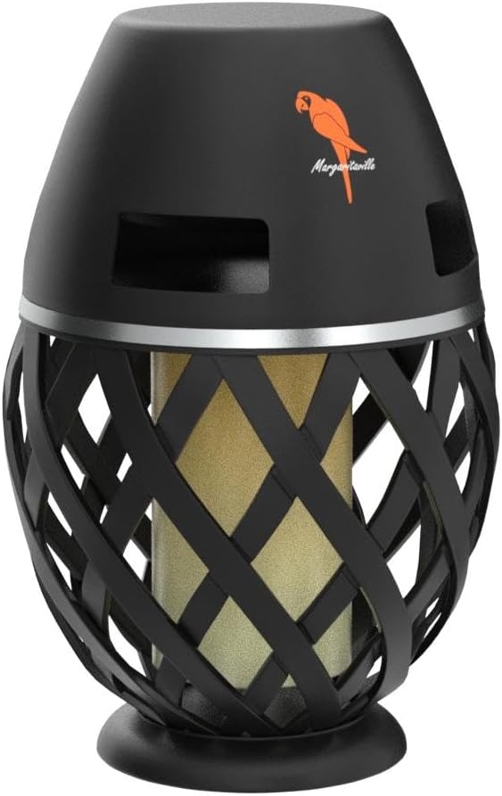 Margaritaville Tiki Torch - Waterproof Bluetooth Speaker, Portable Party Speaker with Flickering LED Lights, Perfect for Travel, Parties, Yards, and Pools (2 Pack)