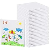 Henoyso 50 Pcs Blank Books for Kids to Write Stories Bulk Blank Book Blank Story Book for Kid Student School Sketching Writing DIY Supplies 40 Pages(White Cover, 5 x 5 Inch)