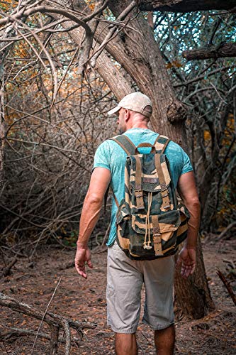 Gootium 21101Cam Specially High Density Thick Canvas Backpack Rucksack (Camouflage) #TOP5