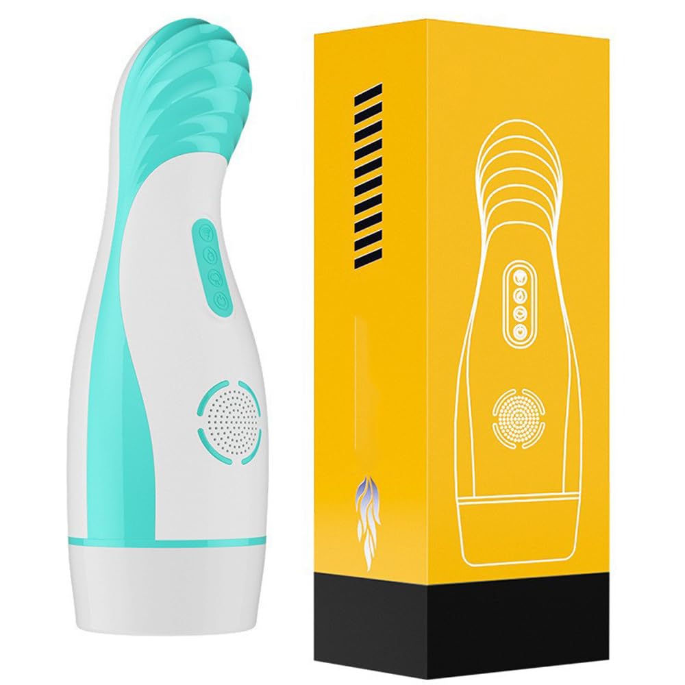Elektrische Masturbator mit 8 Vibrationsmodi und 5 Saugfunktion, Taschenmuschi Penisvibrator mit Penis Masturbieren Heizfunktion Massager Pussy Eichel Stimulator Oral Sexspielzeug für Männer Paare