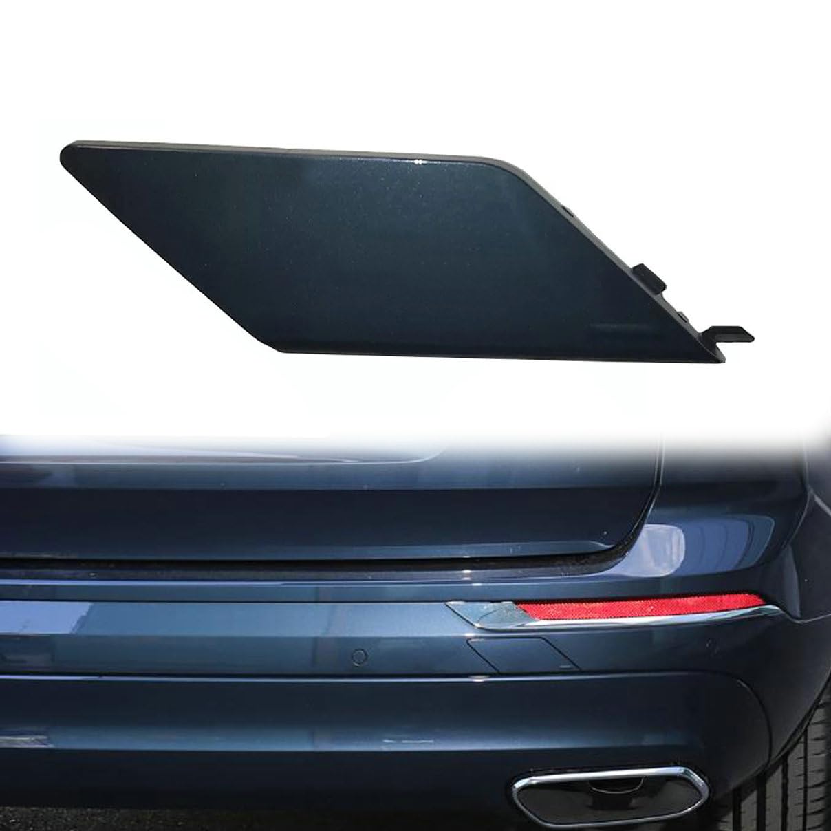 Denim Blue Rear Bumper Tow Hook Hole Eye Cover for VOLVO XC60 2018 2019 2020 2021 2022 2023 Trailer Lid Towing Cap 31449210 39849034 31455179