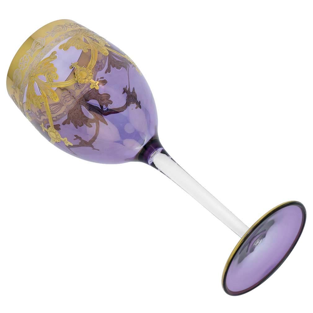 Venezia glassとカップのセット Amazon.com | Glass Of Venice Murano Glass Millefiori Cup and