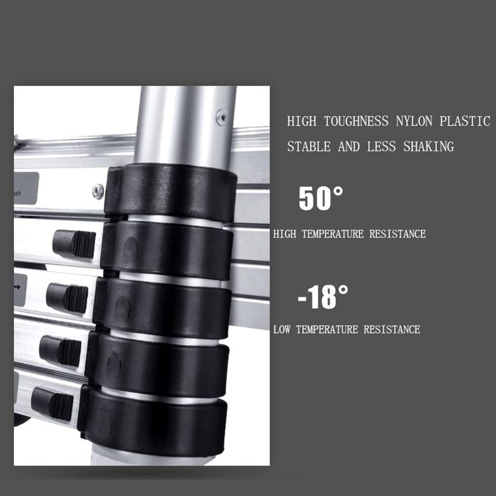 Telescoping Ladder, 9.5ft Telescoping Ladder Extension Multi-Purpose, Aluminum Telescoping Ladder, Telescopic Extension Ladders for Home Loft Office