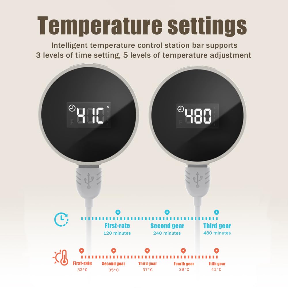 Percha calefactora para pájaros, juguetes y soportes calientes para jaula de pájaros, con temperatura y función de temporizador, para loros de aves pequeñas y medianas