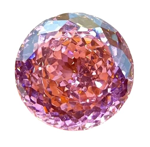 Natural Cambodian Pink Zircon 52 Ct+ Round Cut — Precious Loose Gemstone, Vibrant Rose Hue, Not Cubic Zirconia, For Custom Jewelry & Collectors