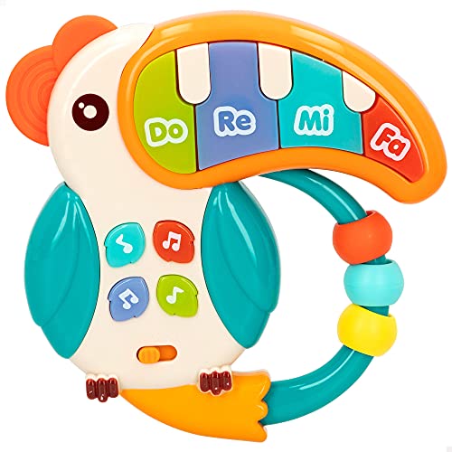 COLORBABY- C'baby-hochet Musical Perroquet avec lumière et Son + 6 m, 49435 Cover