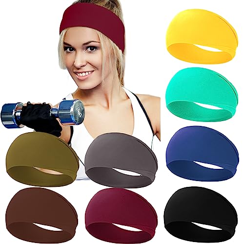 Ritoper Workout Wide Headbands For Women Non Slip, Buttery Soft Yoga Running Gym Sports Head Bands, Stretch Sweat Band Solid Hair Bands For Women's Hair, Trendy Thick Cloth Headbands #TOP3