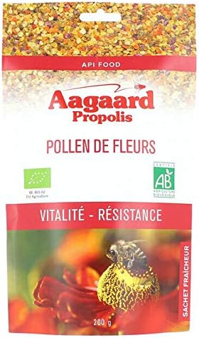 Bee Pollen Natural Raw, Organic Floral Pollen | 200g | Aargaard Propolis