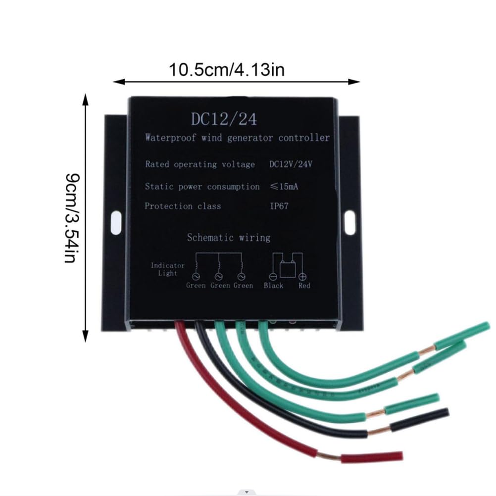 Regolatore di Carica per turbina eolica MPPT Impermeabile 2000W-8000W, regolatore di Batteria 10A-40A, Tensione 12V 24V Auto 48V, Adatto a Varie Turbine eoliche