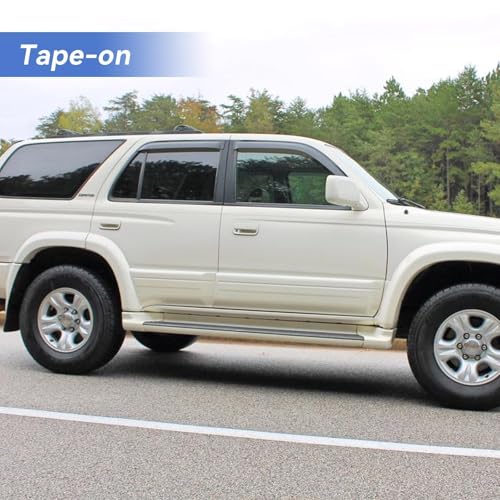 Image of Window Visors Rain Guards for 1996-2002 Toyota 4Runner, Out-Channel Window Vent Wind Deflectors Visors Shades for 96-02 4Runner
