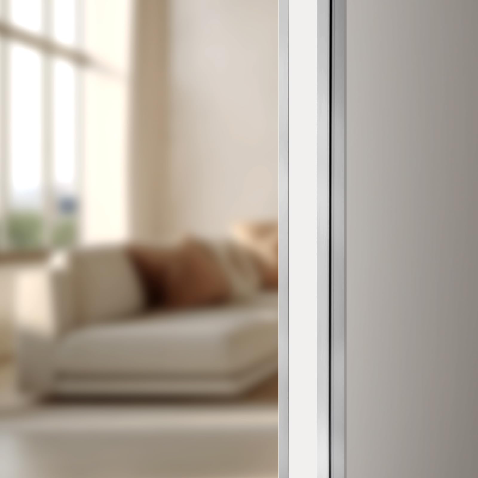 VEVOR Protector de Esquinas de Pared de Acero Inoxidable, 38 x 38 x 2436 mm, Borde de Acero Inoxidable 304 en Ángulo de 90 Grados para el Hogar, la Oficina, con Cinta Adhesiva de 3 m, 10 uds