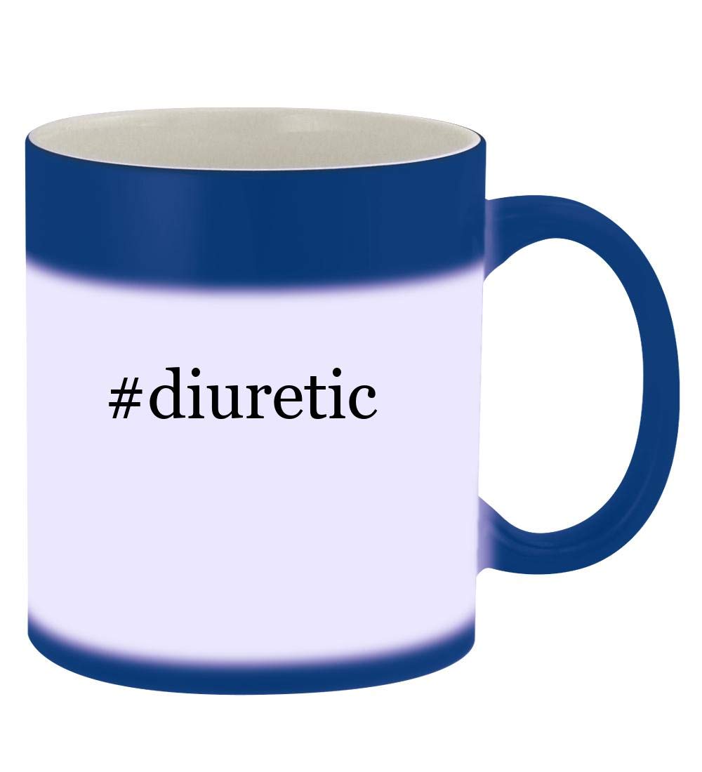 #diuretic - 11oz Hashtag Magic Color Changing Mug, Blue