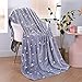 SOCHOW Glow in The Dark Throw Blanket 50 x 60 Inches, Galaxy Stars Pattern Soft Cozy Flannel Fleece Blanket for Sons Daughters, All Seasons Grey Presents Blanket for Preteens Teens
