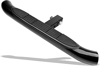Armordillo 3" Round Tubing Steel Hitch Step for Class 4 Trailer Hitch in Black|2" Hitch Receiver Step Gloss Black 8718698