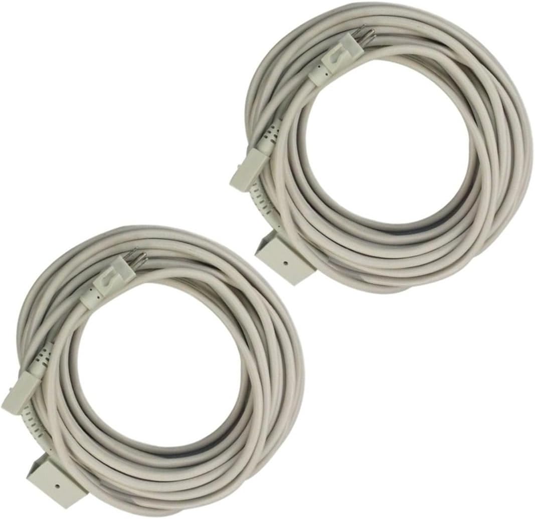 50' Power Cord，Compatible For ProTeam ProForce 1500 / 1500XP Commercial Upright Vacuum，Heavy-Duty Replacement Cord, Durable & Flexible