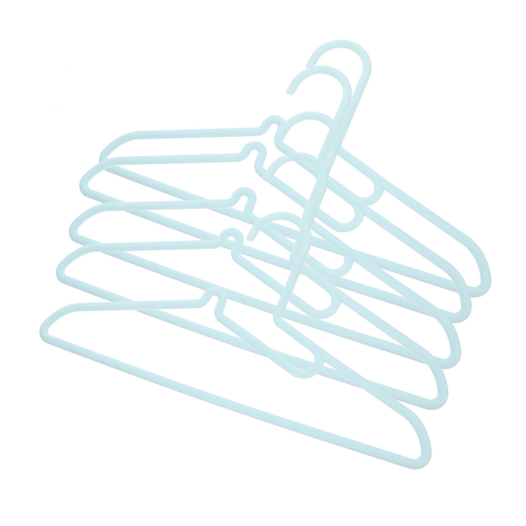 Alipis 5pcs Non-Slip Heavy Duty Hangers Plastic Hangers for Jeans Space Saving Clothing Organizer Pant Round Edges