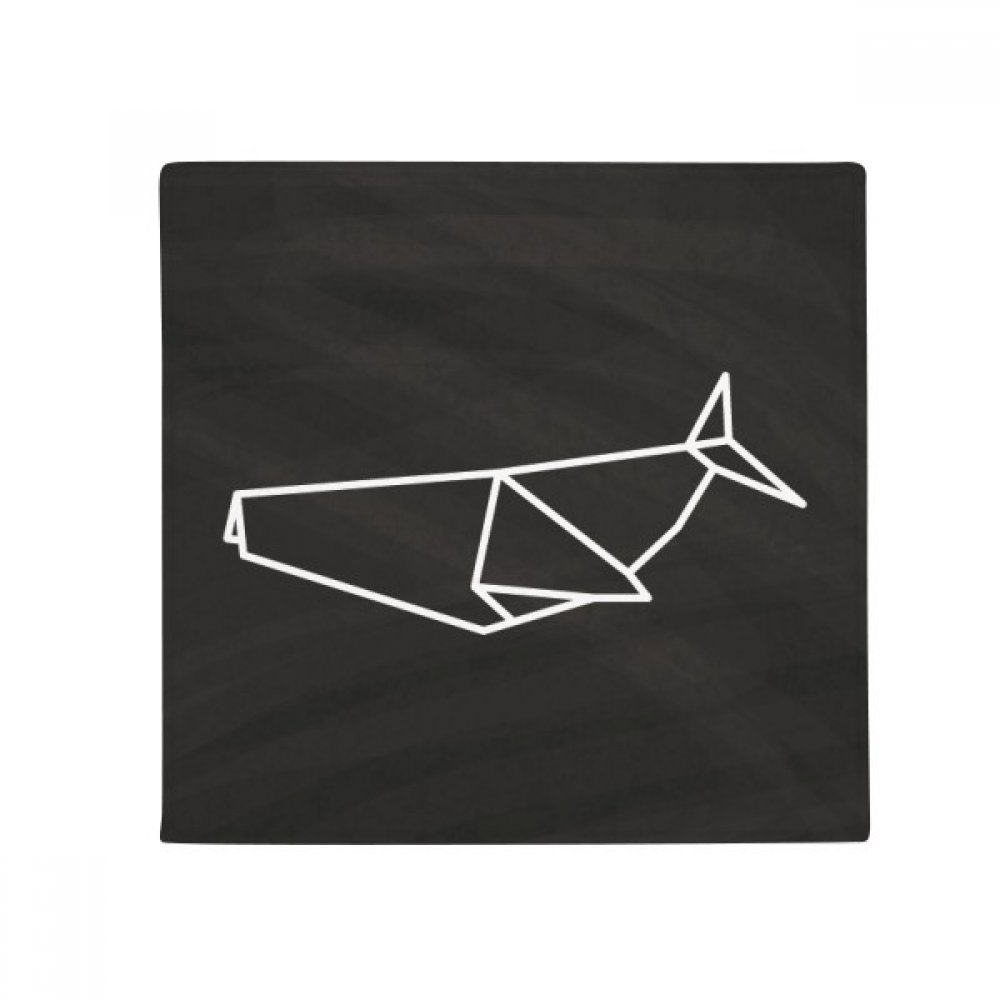 Tapis origami shark antidérapant géométrique 80x80cm cuisine entrée sol