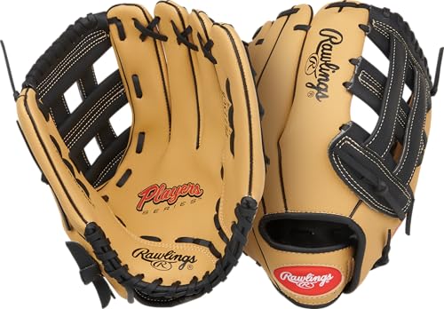 Rawlings | Player's Series Youth Baseball Glove | 11.5' | Right Hand Throw | Camel/Black