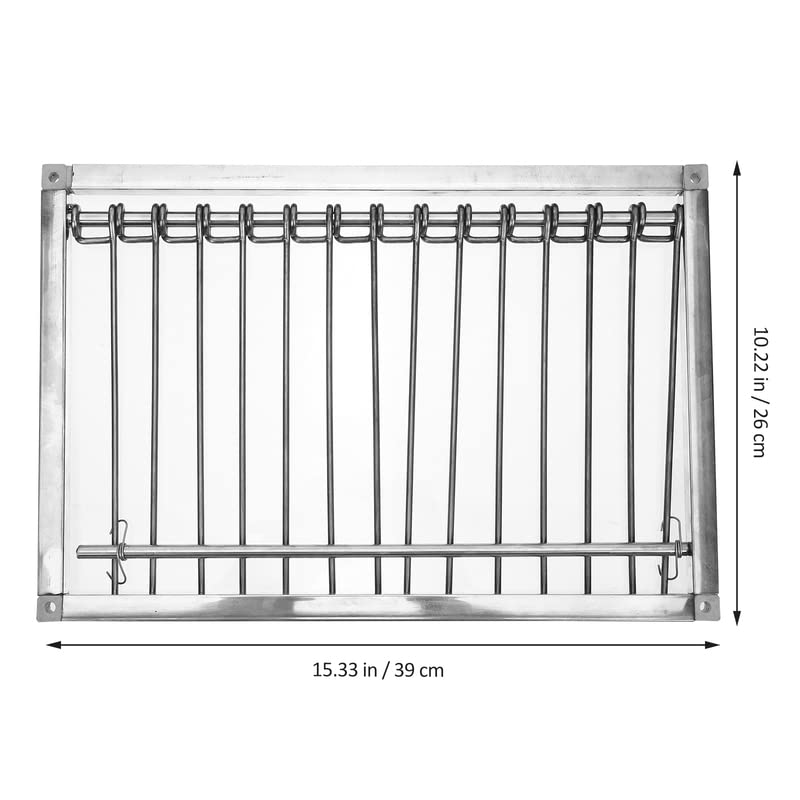 Image of Pigeon Bird Cage Door Coop Birds House Loft Entrance Racing Automatic Chicken Wire Frame Cages Supply Supplies Window Metal (10 Pcs)