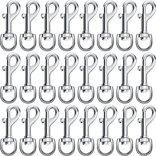 Therwen 24 Pcs Swivel Snap Hooks for Dog Leash Heavy Duty 2.76 In...