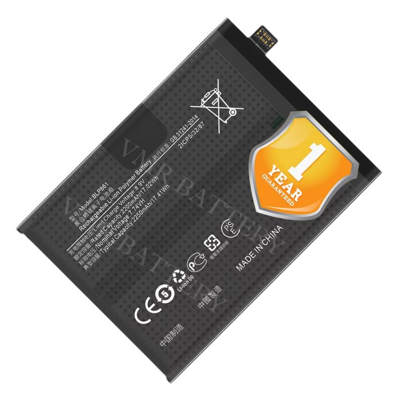 Image of Original BLP861 Battery Compatible for OnePlus Nord 2 5G (DN2101, DN2103) - (4500mAh) - 1 Year Warranty X2