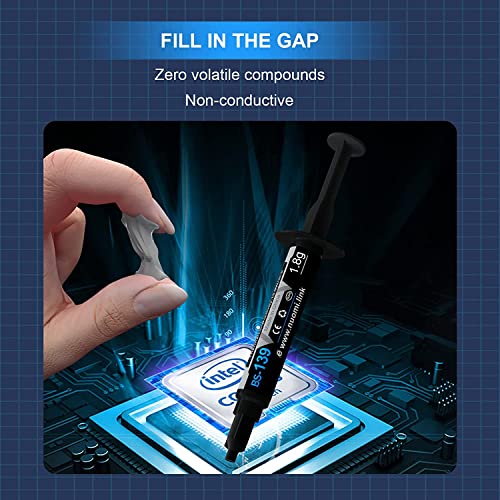 Bsff Thermal Paste, 1.8G With Toolkit Cpu Paste Thermal Compound Paste Heatsink For Ic/Processor/Cpu/All Coolers, Carbon Based High Performance #TOP2